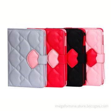 Superior Quality Leather Case for iPad 5, Stand from Fold, Quick Access to Earphones and USB Port